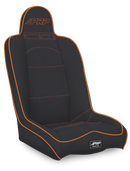 PRP Daily Driver High Back Suspension Seat- Black/Orange Vinyl-1