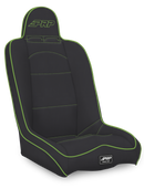 PRP Daily Driver High Back Suspension Seat- Black/Green Vinyl-1