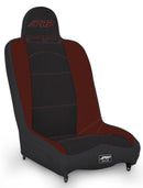 PRP Daily Driver High Back Suspension Seat (Two Neck Slots) - Black/Red-1