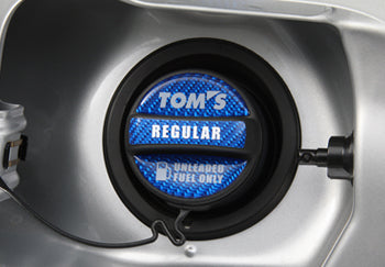 TOM'S Racing Fuel Cap Garnish (Blue-High Octane)