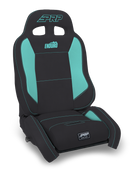 PRP EnduroCrawl Reclining Suspension Seat - Black/Teal Vinyl - Driver-1