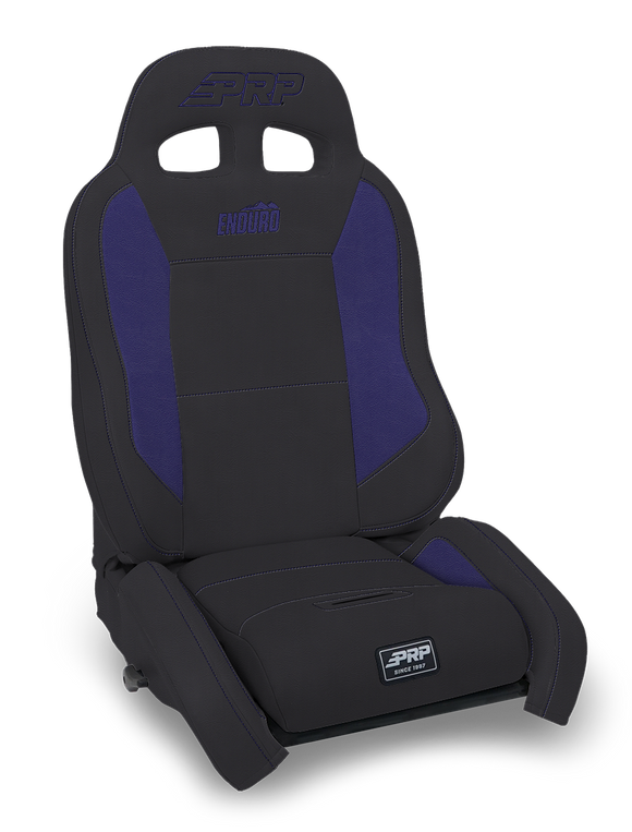 PRP EnduroCrawl Reclining Suspension Seat - Black/Purple Vinyl - Driver