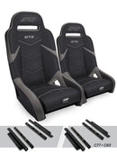 PRP Polaris General GT3 Suspension Seats Kit (Pair) - Black & Gray-1