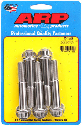 ARP M12 x 1.50 x 70 12pt SS Bolts (5/PKG)