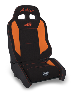 PRP EnduroDaily Reclining Suspension Seat - Black/Orange Tweed - Passenger