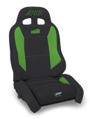 PRP EnduroCrawl Reclining Suspension Seat - Black/Green Vinyl - Passenger-1