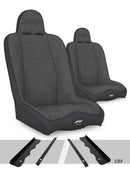 PRP 95-01 Jeep Cherokee XJ Daily Driver High Back Suspension Seats Kit (Pair) - Gray-1