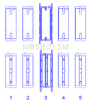 King BMW N63/S63 Crankshaft Main Bearing Set - Size +0.50mm-2