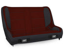 PRP Jeep Wrangler TJ/LJ/JK Elite Series Rear Bench- Red-1
