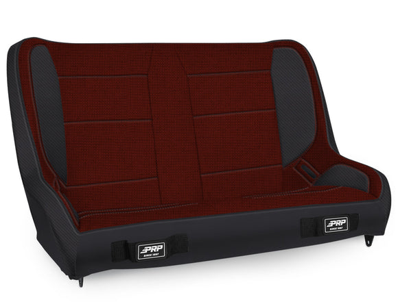 PRP Jeep Wrangler TJ/LJ/JK Elite Series Rear Bench- Red