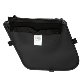 Willie & Max Universal Black Magic Compact Slant Saddlebags (12 in L x 9.5 in W x 5.5 in H) - Black - 0