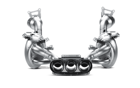 Akrapovic 10-15 Ferrari 458 Italia/458 Spyder Slip-On Line (Titanium) w/ Carbon Tips - 0