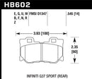 Hawk Infiniti G37 Sport HP+ Street Rear Brake Pads-2
