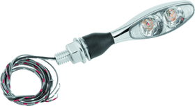 Kuryakyn Micro 1000 Dual Fuction Clear Lens Red/Red/Amber Chrome