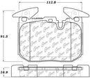 StopTech Performance Front Brake Pads F Chassis-4