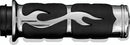 Kuryakyn ISO Flame Grips Metric Chrome-1