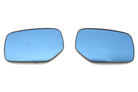 OLM Wide Angle Convex Mirrors with Turn Signals and Defrosters (Blue) - 15 WRX STI