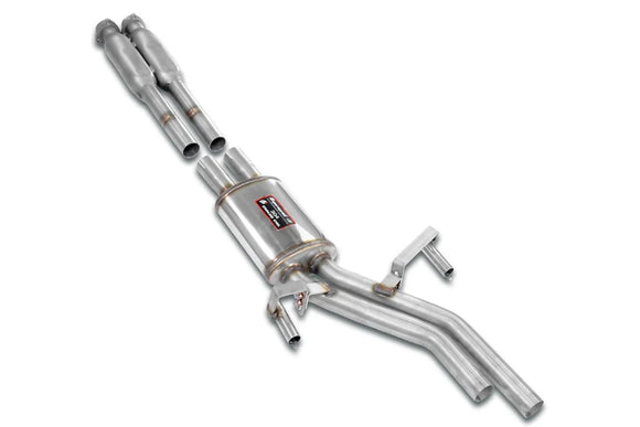 Supersprint BMW E24 / E28 Front Center Stainless Exhaust 2x50mm - Dual Resonated