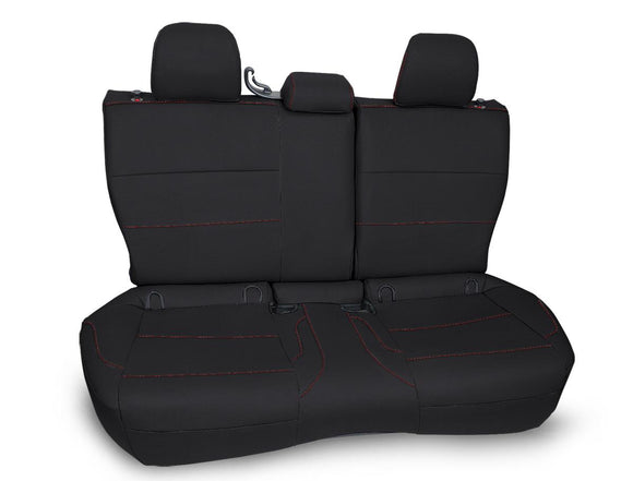 PRP 2013-2017 Subaru Crosstrek Rear Bench Seat Cover - Black w/ Red Stitch