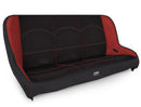 PRP Jeep CJ7/YJ Low Back Rear Bench - Black/Red-1
