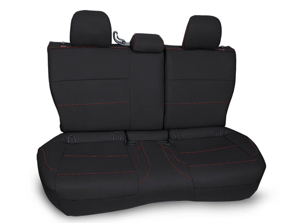 PRP 2013-2017 Subaru Crosstrek Rear Bench Seat Cover - Black w/ Orange Stitch
