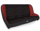 PRP Jeep JKU/JLU Low Back Rear Bench - Black/Red-1