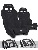 PRP Polaris RZR 570 XCR Suspension Seats Kit (Pair) - Black-1