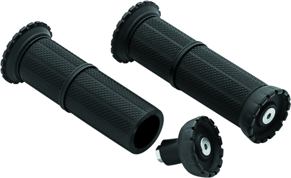 Kuryakyn Riot Universal Grips 7/8in Satin Black