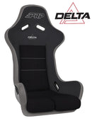PRP Delta Composite Seat- Black/Grey (PRP Silver Outline/Delta Silver- Silver Stitching)-1