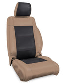 PRP 07-10 Jeep Wrangler JK Front Seat Covers/2 door or 4 door (Pair) - Black/Tan-1