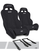 PRP Polaris RZR PRO XP XCR Suspension Seats Kit (Pair) - Black-1