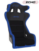 PRP Echo Composite Seat- Black/Blue (PRP Blue Outline/Delta Blue- Blue Stitching)-1
