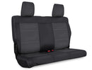 PRP 07-10 Jeep Wrangler JK Rear Seat Covers/2 door - Black/Grey-1