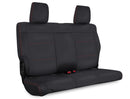 PRP 08-10 Jeep Wrangler JKU Rear Seat Cover/4 door - Black with Red Stitching-1