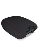 PRP 11-18 Jeep Wrangler JK/JKU Center Console Cover - Black with Red Stitching-1