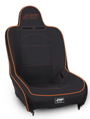 PRP Premier High Back Suspension Seat- Black/Orange Vinyl-1
