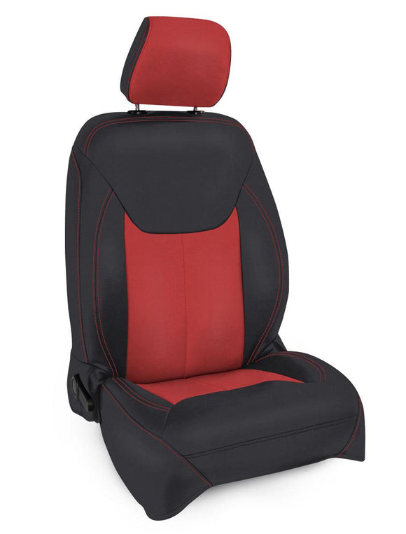 PRP 11-12 Jeep Wrangler JKU Rear Seat Cover/4 door - Black/Red