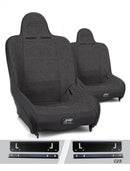 PRP 97-02 Jeep Wrangler TJ Premier High Back Suspension Seats Kit (Pair) - Gray-1