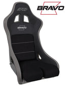 PRP Bravo Composite Seat- Black/Grey (PRP Silver Outline/Bravo Silver- Silver Stitching)-1