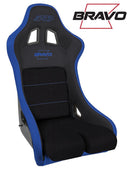 PRP Bravo Composite Seat- Black/Blue (PRP Blue Outline/Bravo Blue- Blue Stitching)-1