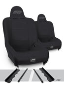 PRP 95-01 Jeep Cherokee XJPremier High Back Suspension Seats Kit (Pair) - Black-1