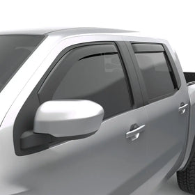 EGR 2022+ Nissan Frontier In Channel Window Visors Front/Rear Set Matte Black Crew Cab - 0