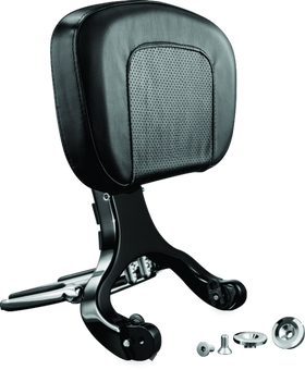 Kuryakyn Multi-Purpose Backrest Black & Chrome