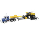 New Ray Toys Kenworth Lowboy with New Holland Harvester FR920/ Scale - 1:43-1