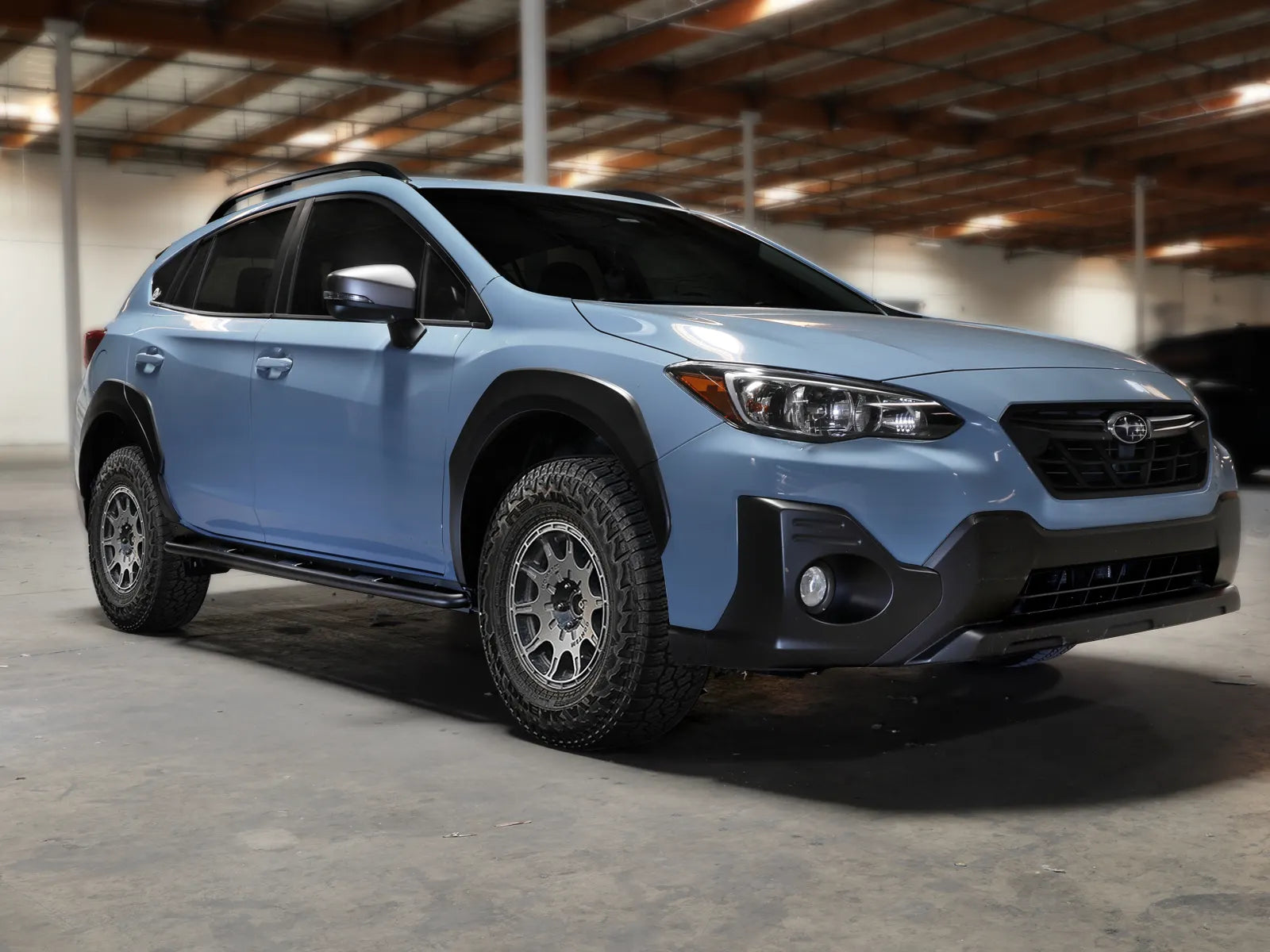 aFe POWER 18-23 Subaru Crosstrek Terra Guard Off-Road Sliders - Black - 0