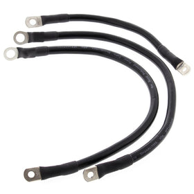 All Balls Racing Battery Cable Kit 65-79 - Black