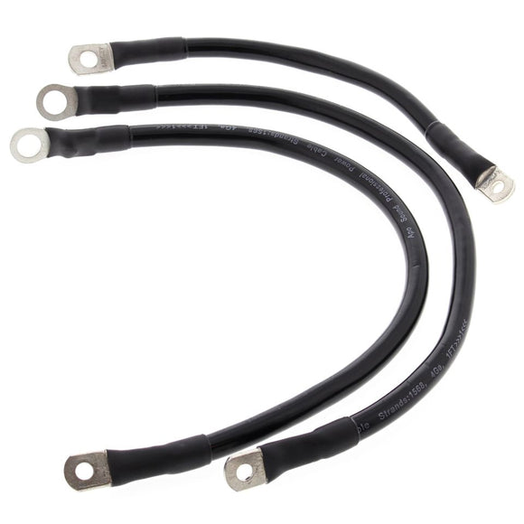All Balls Racing Battery Cable Kit 65-79 - Black