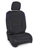 PRP Jeep Wrangler JL Front Seat Covers - 2 door- with Molle Back (Pair) - Black/Purple-1