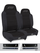 PRP 97-02 Jeep Wrangler TJ Enduro High Back Reclining Suspension Seats Kit (Pair) Black-1