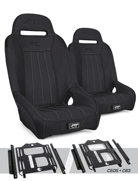 PRP Polaris RZR 570, 800, 900 GT/S.E. Suspension Seats Kit (Pair) - Black